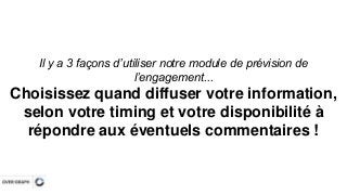 1. Une actualité chaude qui ne peut pas 
attendre ? 
Découvrez la prévision d’engagement que nous avons calculée 
pour l’i...